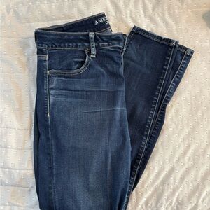 American Eagle Outfitters Dark Blue Skinny Jeans Jeggings
